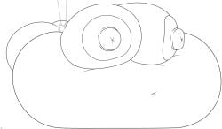 anthro arms_tied ass badgerben belly big_ass big_belly big_breasts big_nipples bound breasts claws clothing female generation_1_pokemon hi_res hose hose_in_mouth hose_inflation huge_ass huge_belly huge_breasts hyper hyper_belly hyper_breasts inflation monochrome navel nintendo nipples pokemon pokemon_(species) sandpancake sandslash solo