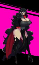 1girls annon big_ass bimbo breasts female female_only gigantic_breasts high_heels huge_breasts human joker_(persona) large_breasts persona rule_63 solo solo_female voluptuous