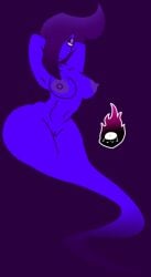 1boy 1girls areolae asinine247 breasts completely_nude completely_nude_female female female_focus full_body ghost ghost_girl long_hair looking_at_viewer male naked naked_female nipples nude nude_female pussy solo_focus