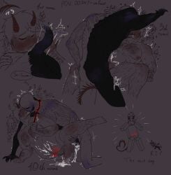 007n7 007n7_(forsaken) 2_penises 2boys balls big_breasts breasts breeding cum cum_in_pussy cum_inside cuntboy forsaken_(roblox) full-package_cuntboy hairy_arms hairy_chest hairy_legs handjob heat herm hermaphrodite horns intersex large_breasts leash leash_pull licking licking_penis male maleherm monochrome multi_genitalia naked noli_(forsaken) noli_(roblox) non-human non-human_only penis precum pussy roblox roblox_game robloxian succubus_tattoo tail th4t1g4l two_tone_body vaginal_penetration vaginal_sex