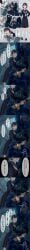 1girls 2boys arms_up ballbusting ballbusting_orgasm balls_crushing balls_squeeze black_hair black_hair_female blood blood_on_hand castration crushing crushing_balls cum e_c_yuuki ejaculation female femdom footwear from_behind handjob male open_mouth orgasm school_girl school_uniform schoolgirl schoolgirl_uniform semen shoes skirt socks speech_bubble squeezing squeezing_balls student text_bubble translation_request white_footwear white_socks woman wooden_sword