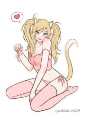 1girls blonde_hair blue_eyes blush bracelet bracelets breasts canon_genderswap cleavage cute facial_markings female fox_ears fox_girl fox_humanoid fox_tail gender_transformation genderswap genderswap_(mtf) heart heart_symbol hi_res high_resolution highres jewelry kneeling legwear light-skinned_female light_skin lingerie looking_at_viewer love_heart naruko naruto naruto_(classic) naruto_(series) naruto_shippuden naruto_uzumaki nishihiku nose_blush on_knees pale-skinned_female pale_skin panties petite petplay pigtails pink_legwear pink_lingerie pink_panties pink_thighhighs pink_underwear pinup rule_63 sexy_no_jutsu shonen_jump shounen_jump shueisha sleeveless sleeveless_shirt small_breasts solo solo_female solo_focus tank_top tease teasing teasing_viewer teen teen_girl teenage_girl teenager thighhighs tongue tongue_out twintails underwear undressing uzumaki_naruto very_high_resolution weekly_shonen_jump weekly_shounen_jump whisker_markings whiskers white_background wholesome yellow_hair