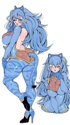 1girls amber_maiz anal_plug anal_tail ass back_view big_ass big_breasts big_butt blowing_kiss blue_hair bodysuit breasts bubble_ass bubble_butt cat_ears cat_girl cat_tail catgirl commission curvy curvy_female fate/grand_order fate_(series) female front_view high_heels kiwiartsu oc original pale-skinned_female pink_eyes purple_eyes shiny_clothes side_view sideboob sith sith_lady sith_lord skin_tight star_wars star_wars:_the_old_republic submissive_female thick thick_ass thick_butt thick_legs thick_thighs thighs tight_clothing voluptuous voluptuous_futa wide_hips wink winking_at_viewer