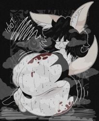 1boy 1femboy anthro anthro_only balls big_anus big_ass big_butt black_hair cub femboy femboy_only femboydom fennec fennec_ears fennec_fox fennec_humanoid gigantic_ass gigantic_butt huge_anus huge_ass looking_at_viewer looking_back male male_cub male_focus male_only mec_fennekami musk musk_clouds musky musky_anus musky_balls pale-skinned_male pale_skin panties penis puffy_anus rogywantscoffee small_penis smug smug_expression smug_eyes smug_face smug_grin smug_smile teen_boy teenager tim_burton_(style) young young_anthro younger_male