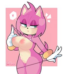 amy rose from sonic (series) by onigiri punch
