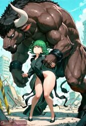 1boy 1girls ai_generated big_ass bigger_male floresai imminent_rape imminent_sex minotaur muscular_male narrow_waist patreon patreon_reward patreon_url patreon_username size_difference small_breasts smaller_female taller_male tatsumaki thick_thighs wide_hips
