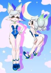 bunny_ears bunnysuit female inkling inkling_girl koharuno2 leotard marie_(splatoon) splatoon splatoon_(series) tagme tentacle_hair