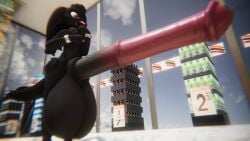 balls dinwar hobkin horsecock hyper hyper_balls hyper_penis male penis small_but_hung vrchat