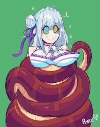 coiling coils disney emilia_(re:zero) femsub hair_ornament happy_trance hypnosis kaa kaa_eyes psyfly re:zero_kara_hajimeru_isekai_seikatsu reptile smile snake symbol_in_eyes the_jungle_book undressing zoophilia