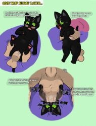 2025 a_cat_is_fine_too absurd_res anal anal_sex backsack balls bed big_dom_small_sub black_body black_eyes black_fur blush bulge deep_penetration deep_throat domestic_cat dominant duo english_text felid feline felis female feral fleshlight_position fur furniture genitals green_sclera hi_res holding_balls holding_both_legs human interspecies little_kitty_(lkbc) little_kitty_big_city looking_at_another looking_at_genitalia looking_at_penis looking_pleasured looking_up majika male male/female male_on_feral male_on_top mammal on_bed on_top open_mouth oral oral_penetration paws penetration penis purring questionable_consent sex simple_background size_difference smaller_penetrated sound_effects speech_bubble text tongue tongue_out vaginal_penetration vulva zoophilia