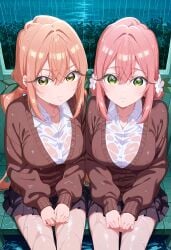 100_kanojo 2girls ai_generated best_friends female hanazono_hakari inda_karane kimi_no_koto_ga_dai_dai_dai_dai_daisuki_na_100-nin_no_kanojo the_100_girlfriends_who_really_really_really_really_really_love_you velvet_hour_(artist) yuri