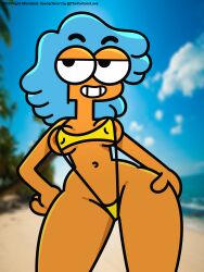 flight attendant (the amazing world of gumball) from cartoon network by elmorestars