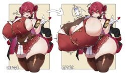 before_and_after blush breast_expansion breast_growth breasts breasts_bigger_than_head breasts_bigger_than_torso bursting_breasts bwomp erect_nipples_under_clothes excessive_breast expansion female gigantic_ass gigantic_breasts gigantic_butt gigantic_nipples gigantic_thighs growth growth_drive growth_sequence heterochromia hololive hololive_japan houshou_marine huge_ass huge_breasts hyper hyper_breasts hyper_genitalia implied_lactation massive_breasts nipple_bulge nipple_outline red_hair rr001c size_difference smug smug_face straining_clothing thick_ass thick_thighs thighs thighs_bigger_than_head thighs_thicker_than_head tight_clothing torn_clothes virtual_youtuber vtuber wardrobe_malfunction wide_hips