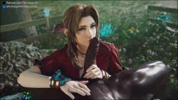 aerith gainsborough from final fantasy by tomoganim
