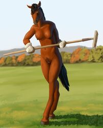 anthro equid equine female hi_res horse lemurlemurovich mammal solo