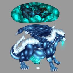 absurd_res amphissal anal anal_vore anthro anus ass balls belly big_balls big_belly big_butt big_muscles big_penis dragon duo feral fur genitals hi_res huge_balls huge_butt huge_cock huge_muscles hyper hyper_balls hyper_genitalia hyper_muscles hyper_penis male male/male muscular penis simple_background size_difference thick_tail vore