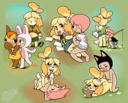 absurd_res ahe_gao animal_crossing anthro anthro_penetrated blush character_request female female_penetrated hi_res human human_on_anthro human_penetrating human_penetrating_anthro interspecies isabelle_(animal_crossing) looking_pleasured male male/female male_penetrating male_penetrating_female mammal nintendo penetration pregnant sniffing sniffing_panties sugarbossu vaginal_penetration vaginal_penetration victoria_(animal_crossing) video_games