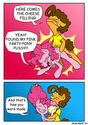 bodily_fluids canon canon_couple cheese_sandwich_(mlp) closed_eyes comic cum cum_in_pussy cum_inside equid equine female friendship_is_magic from_behind genital_fluids hi_res horse hug impregnation li'l_cheese_(mlp) long_hair male mammal my_little_pony open_mouth penetration pinkie_pie_(mlp) pony sex spread_legs straight straight_hair strebiskunk traumatized