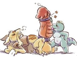 1boy 1girls accessory anthro anthrofied armpits ass barbed_penis big_penis big_testicles bodily_fluids bumpy_penis cock_ring domination feet_on_balls female female_machop femdom furry genital_fluids huge_cock huge_testicles hyper hyper_genitalia hyper_penis hyper_testicles interspecies iveechan jewelry kadabra larger_male licking machop malesub nintendo oral orgasm_denial penis penis_accessory penis_jewelry penis_lick pokémon_(species) pokemon pokemon_rgby precum pussy restrained ridged_penis sex shortstack side_view size_difference sketch small_dom_big_sub smaller_female testicles tongue tongue_out trampling unusual_genitalia unusual_penis veins veiny_penis video_games