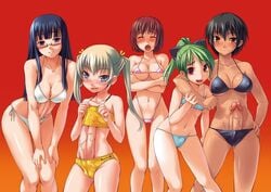 1girls 4futas aihara_ai alternate_breast_size asakura_mao autopaizuri autopaizuri_under_clothes big_breasts big_penis bikini black_hair blue_eyes blush bosshi breasts brown_eyes bulge busty cameltoe cleavage closed_eyes curvy dickgirl erect_nipples erection erection_under_clothes female futa_on_female futa_sans_balls futabu futanari glasses green_hair grey_hair herm huge_cock intersex itou_aya large_penis long_hair long_penis looking_at_viewer multiple_girls niimura_akane oohashi_sumika paizuri penis ponytail posing purple_eyes purple_hair pussy red_hair short_hair size_difference sling_bikini small_breasts smile tan_skin teenager thick_ass thick_penis thick_thighs twintails uncensored veiny_penis wide_hips