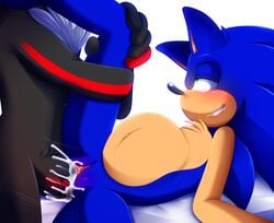 andromorph anthro blush bodily_fluids cum cum_in_pussy cum_inside cuntboy duo genital_fluids genitals hi_res intersex intersex/male jayaero leg_over_shoulder male nude pregnant pregnant_cuntboy pussy rule_63 shadow_the_hedgehog sonadow sonic_(series) sonic_the_hedgehog sonic_the_hedgehog_(series) vaginal_penetration