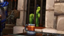 1boy 1girl 1girls 1male 3d amazon amazonian anal ass asshole blizzard_entertainment cage curvy female glaif human human_(warcraft) human_(world_of_warcraft) inviting inviting_to_sex male male/female muscles muscular muscular_female orc orc_(warcraft) orc_female prison prisoner stormwind stormwind_guard tease teasing teasing_with_butt vagina warcraft world_of_warcraft wow