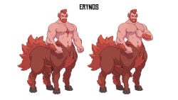 abs animasanimus asterion_(surviving_purge) balls bara biceps big_balls big_penis centaur daddy dilf erection grizzlygamerdev male male_nipples male_only manly mature_male muscular_male nipples nude pecs penis surviving_purge_(grizzlygamerdev) vliir