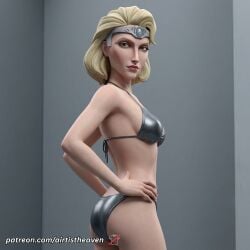 accurate_art_style ai_generated airtist animated athletic bikini bikini_bottom bikini_top blonde_hair bra clone_wars close-up close_up closeup female female_only fit high_resolution highres human kryze panties patreon patreon_username satine_kryze star_wars star_wars:_the_clone_wars tagme thong underwear white_body