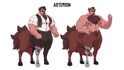 abs animasanimus balls bara biceps big_balls big_penis centaur daddy dilf erection grizzlygamerdev male male_nipples male_only manly mature_male muscular_male nipples nude pecs penis surviving_purge_(grizzlygamerdev) vliir