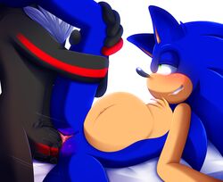 andromorph anthro blush cuntboy duo genitals hi_res intersex intersex/male jayaero leg_over_shoulder male nude penis pregnant pregnant_cuntboy pussy shadow_the_hedgehog sonic_(series) sonic_the_hedgehog sonic_the_hedgehog_(series) vaginal_penetration