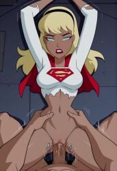 1female 1girls ai ai-created ai_generated artist_name big_breasts blush breasts completely_nude dc dc_comics female girl kara_danvers kara_zor-el large_breasts looking_at_viewer medium_breasts naked nipples nude nude_female patreon_logo pozbirt pussy sexy sexy_body sexy_female supergirl supergirl_(dcau) superman:_the_animated_series superman_(series) uncensored