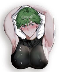 armpits blush bondage ensemble_stars! kojika_juis male male_only solo solo_focus solo_male tight_clothing