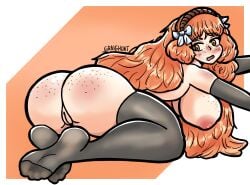 1female 1girl 1girls 2d 2d_(artwork) 2d_artwork armwear artist_name artist_signature ass ass_bigger_than_head ass_focus big_ass big_boobs big_breasts big_butt big_thighs blush blush_face blush_lines blushed_face blushing blushing_female blushing_profusely boobs boobs_bigger_than_head boobs_bigger_than_torso bow bow_tie bowtie breasts breasts_bigger_than_head butt butt_focus curvy curvy_body curvy_female curvy_figure curvy_thighs embarrassed embarrassed_exposed_female embarrassed_expression embarrassed_female embarrassed_naked_female embarrassed_nude_female feet feet_fetish feet_focus feet_visible_through_clothing female female_focus female_human female_only foot foot_fetish foot_focus footwear freckles freckles_on_ass freckles_on_breasts freckles_on_butt freckles_on_chest freckles_on_face freckles_on_shoulders giant_breasts ginger ginger_female ginger_hair graighoat headband headwear hourglass hourglass_body hourglass_figure hourglass_figured_female human human_female human_only ishmael_(limbus_company) legs legwear light-skinned_female light_body light_skin limbus_company long_hair looking_back nervous nervous_expression nervous_face nervous_female nervous_look nervous_sweat nervous_sweating nipple_bulge nipples nude nude_female nude_human on_all_fours open_eyes open_mouth orange_hair pantyhose project_moon pussy pussy_lips signature signature_artist_name simple_background solo solo_female solo_focus stockings stockings_thigh_highs sweat sweatdrop thicc thicc_ass thicc_breasts thicc_thighs thick thick_ass thick_butt thick_legs thick_thighs thigh_highs thighhighs thighs thighs_bigger_than_torso tits tits_bigger_than_head video_game video_game_character video_games wavy_hair