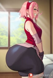 ai_generated ass big_ass big_butt butt female haruno_sakura juuicyai naruto naruto_(series) tagme