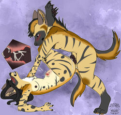 aardwolf animal_genitalia animal_penis anthro anthro_on_anthro anthro_penetrated anthro_penetrating anthro_penetrating_anthro arwen. bodily_fluids breasts canine_penis cervical_penetration clenched_teeth closed_eyes cum cum_in_pussy cum_inside daughter duo father father_and_child father_and_daughter female female_penetrated foreskin genital_fluids genitals hi_res hyaenid incest internal knot knotting looking_at_another looking_at_partner male male_penetrating male_penetrating_female mammal parent parent_and_child penetration penis pussy sex small_breasts stomach_bulge straight tears teeth vaginal_penetration