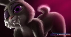 2020 absurd_res bodily_fluids cum cum_on_face digital_media_(artwork) disney female fur genital_fluids grey_body grey_fur hi_res judy_hopps lagomorph leporid mammal nude rabbit simple_background smile solo twilightchroma zootopia