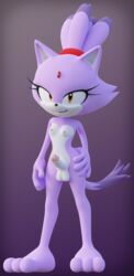 1futa 3d anthro blaze_the_cat breasts fur futanari ganondork genitals gynomorph hi_res intersex penis purple_body purple_fur small_breasts solo solo_futa sonic_(series) sonic_the_hedgehog_(series) white_body white_fur yellow_eyes