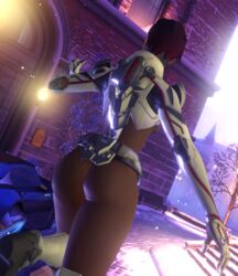 3d armor ass belt blender blizzard_entertainment boots bottomless breasts clothing collar female female_only footwear functionally_nude gloves handwear mostly_nude overwatch overwatch_2 overwatch_archives rokesmithe sci-fi science_fiction scifi short_hair shrug_(clothing) solo solo_female sombra talon_sombra topless