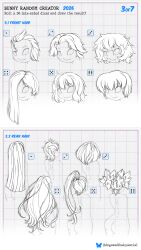 bunny_random_creator character_creator character_sheet do!_games female female_only hair long_hair reference_sheet short_hair twintails