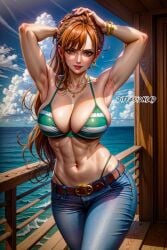 1girls ai_generated curvaceous curvy_body curvy_female diffusionlad female female_focus female_only huge_breasts long_hair nami one_piece orange_hair post-timeskip seductive_look stable_diffusion voluptuous voluptuous_female