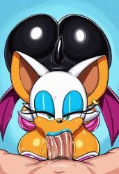 rouge the bat from sonic (series) by lubbasdump