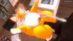 2boys 3d 4k anal anthro ass blue_eyes bottom_heavy comky continue_after_cum cum cum_in_ass cum_while_penetrated cumflated_belly cumflation dark-skinned_male feet femboy fennec gay huge_ass inflation legs_up leviantan581re missionary_position nude peace_sign sega size_difference sonic_(series) sonic_the_hedgehog_(series) sound tagme tails_the_fox thick_thighs video wide_hips yaoi