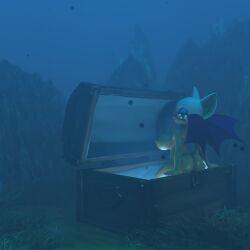 1girls 3d aquablaze bat blender female nude rouge_the_bat sega solo sonic_(series) sonic_the_hedgehog_(series) underwater water