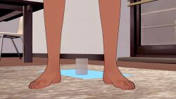 1_man_1_jar 1boy 3d about_to_insert about_to_shove_jar_up_ass brown_skin cel_shading feet glass glass_jar imminent_anal imminent_gore imminent_injury imminent_penetration koikatsu legs male male_only meme niko_(oneshot) one_man_one_jar oneshot pr0x3r reference self_harm self_injury standing toes