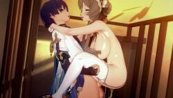 1boy 1girl 2026 3d 3d_animation _moonless_ animated big_breasts clothed_male cum cum_in_pussy cum_inside cumming_while_penetrating female genshin_impact koikatsu lifting_person long_hair male male/female mmd nude_female purple_hair rough_sex sandrone_(genshin_impact) scaramouche_(genshin_impact) sex standing_sex thighhighs video wanderer_(genshin_impact)