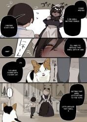 big_breasts blush blushing_at_viewer blushing_female busty busty_female busty_girl cat_ears cat_girl cat_humanoid catgirl chest_tuft comic cute cute_female e-hentai-galleries ehentai english_text felid felid_humanoid feline feline_humanoid furry furry_female hair human_on_furry jealous jealous_female kemonomimi kuga_tsuniya looking_at_viewer maid maid_dress maid_outfit maid_uniform neko nekomimi scent scentplay sexy sexy_female