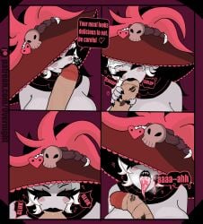 artist_logo artist_name artist_signature big_ass big_breasts big_cock big_penis bite bite_mark black_eyes cartoon comic comic_page commission cum cum_in_mouth deepthroat demon_girl dominant_female flaccid_penis fluids fluids_drip grey_skin half-dressed half_naked hat hazbin_hotel kiss_mark lipstick_mark lipstick_on_penis milf milk milking_breasts monster_girl no_bra no_humans no_panties nsfw older_female overnight pink_nipples rosie_(hazbin_hotel) showing_breasts smile sucking taller_female white_hair