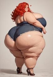 1female ai_generated ai_hands alternative_body_build ass ass_bigger_than_head ass_focus bbw big_ass big_ass_(female) bottom_heavy bottom_heavy_female cellulite child_bearing_hips civitai curvaceous curvaceous_female curvy curvy_figure dumptruck_ass dumptruck_butt fat_ass fat_female fat_rolls fatty huge_ass huge_breasts huge_butt huge_thighs hyper hyper_ass hyper_belly hyper_breasts hyper_butt large_ass large_breasts massive_ass massive_belly massive_breasts massive_butt massive_thighs mature_female milf overalls overweight overweight_female red_hair redhead_female skull_crushing_thighs smile smiling_at_viewer ssbbw thick thick_ass thick_butt thick_hips thick_legs thick_thighs thunder_thighs thunderthighs top_heavy top_heavy_breasts