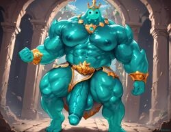 1boy abs ai_generated balls bara big_balls big_muscles big_nipples big_pecs big_penis booster_rex daddy dilf erect_nipples fortnite gay goo_creature goo_humanoid green_body huge_balls huge_cock huge_muscles huge_nipples huge_pecs humanoid hunk male male_only muscular muscular_humanoid muscular_male navel nipples nude pecs penis poseidon_(fortnite) rippley rippley_(fortnite) solo