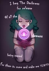 bra clothing disney eclipsa_butterfly female human magic magic_wand pale_skin panties royal_magic_wand smokyholes spell star_vs_the_forces_of_evil stockings summoning wand